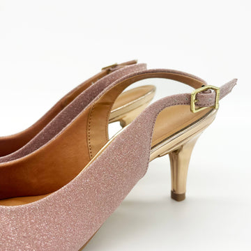 Vizzano 1185-700 Mid Heel Slingback in Rose Gold